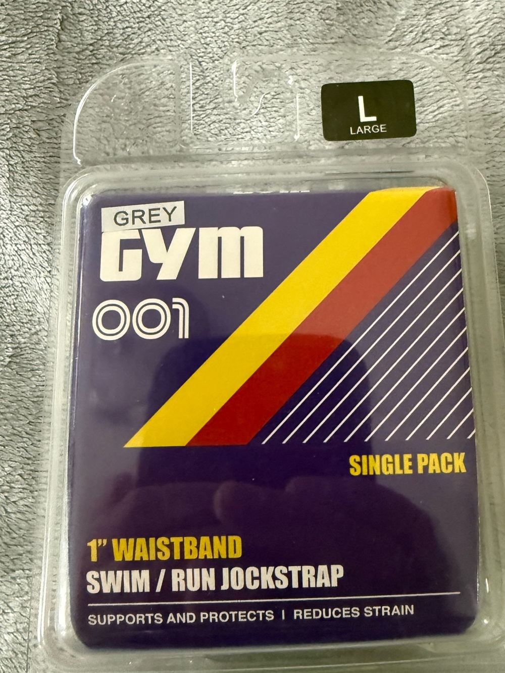 Classic Jockstrap for Swimming or Running. 1” Waistband. Size Large. NWT